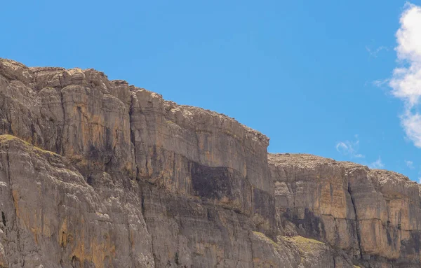 Canyon Penhasco Vale Ordesa Huesca Espanha Paredes Íngremes Que Fazem — Fotografia de Stock