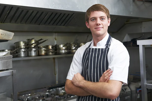 Portrait Of Chef In Kitchen — Stock Photo, Image