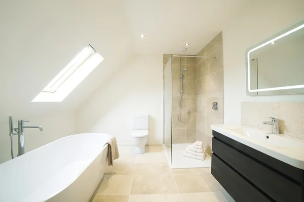 美しい豪華なバスルームのインテリア ビュー — ストック写真