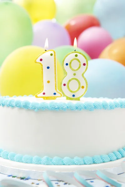 Cake Celebrating 18th Birthday — Stock Photo, Image