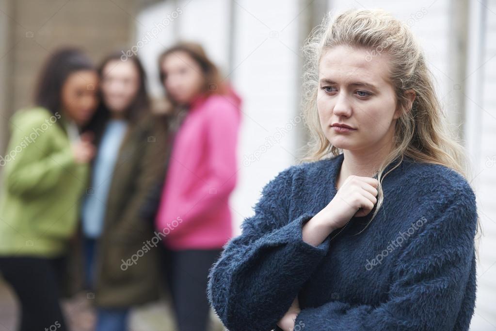 Teenage Girl Being Talked About By Peers