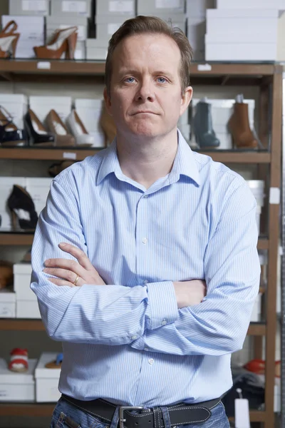 Male Owner Of Shoe Store — Stock Photo, Image