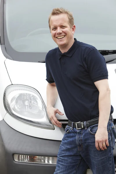 Portrait Of Man With A Van — Stock Photo, Image