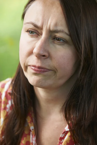 Portrait Of Serious Middle Aged Woman — Stock Photo, Image