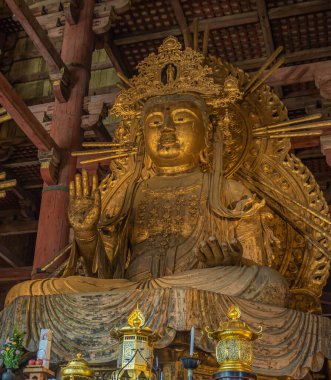 Japonya 'nın büyük Buda tapınağı.
