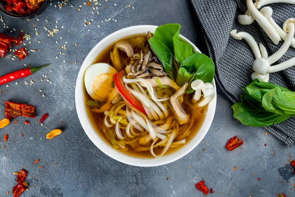 Sopa Ramen Plato —  Fotos de Stock