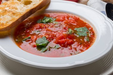 Domates çorbası kreması.