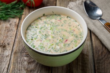 okroshka beyaz kvass çorbası