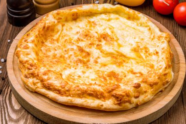 Peynir geçmişi olan khachapuri