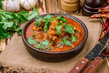 Chashushuli Gürcistan mutfağı, kapatın.