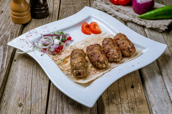 Lamsvlees Lula Kebab Close — Stockfoto