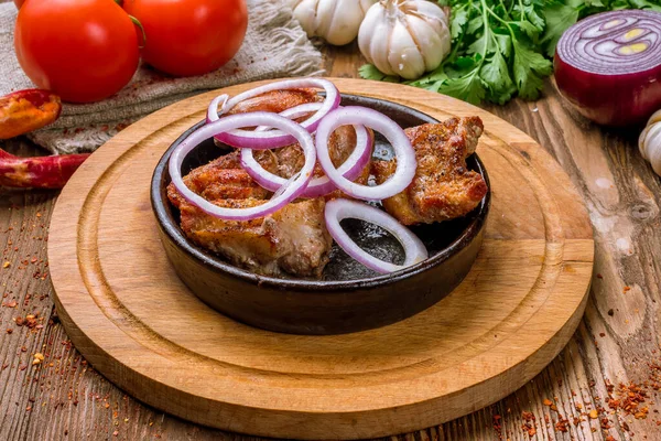 Kebab Daging Babi Tutup — Stok Foto