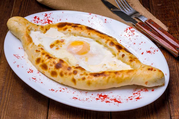 Ajara Khachapuri Georgian Kitchen — 스톡 사진