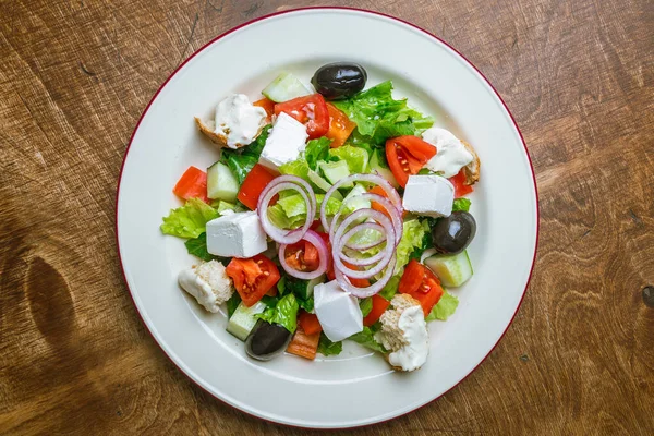 Greek Salad Feta Stock Picture