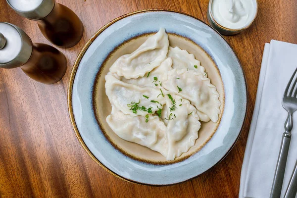 Dumplings Potatoes Plate — Stock Photo, Image