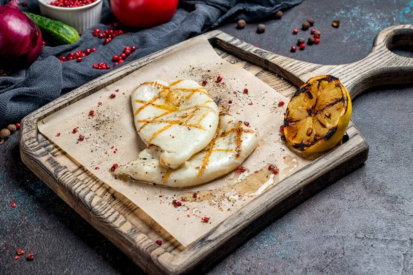 Roasted Squid Board — Stock Photo, Image