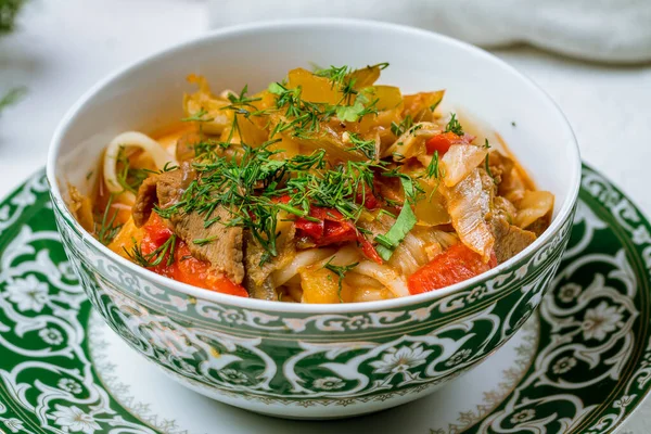 Lagman Asian Soup Close View — Stock Photo, Image