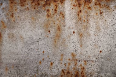 Kumlu paslı metal levha yüzeyi. Ağır metal oksitlenme dokusu