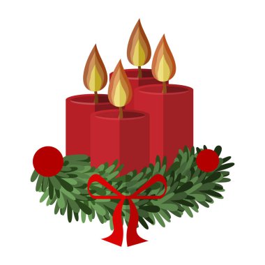 Mumlarla Vektör Noel Uygulaması
