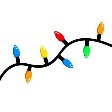 Vektör Noel Işıkları Çizimi