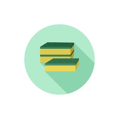 Vektör Düz Tasarım Temizlik Süngeri