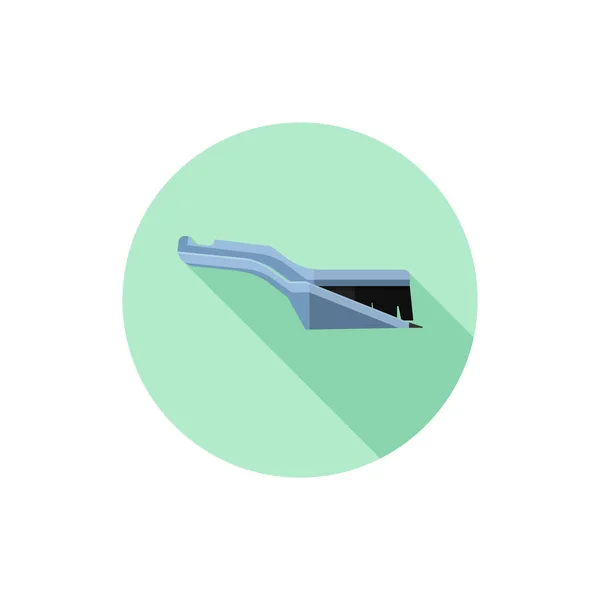 Vector Flat Design Vassoura e Dustpan —  Vetores de Stock