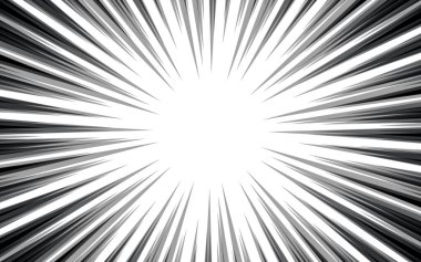 Çizgi romanlar için Patlama Arkaplanı. Vektör İllüstrasyonu.