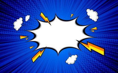 Comic speed line wallpaper with pop art.