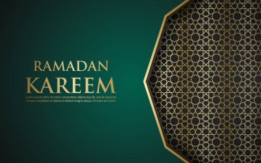 Ramazan Kareem tasarımı, Arabesk süs deseni, lüks arka plan, İslami Arap tarzı