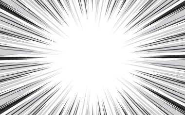 Siyah ve beyaz çizgi roman arkaplan dijital vektör çizimi.