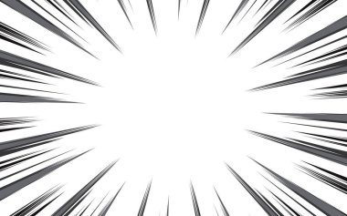 Anime Radyal Siyah Hız Hattı Arkaplanı