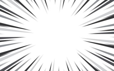 Siyah ve beyaz hız çizgi roman vektör dokusu.