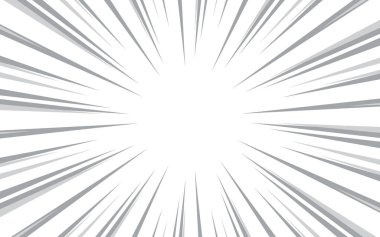 Çizgi romandaki siyah beyaz çizgiler. Manga hız çerçevesi. Vektör illüstrasyonu.