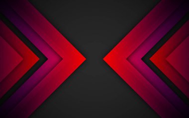 Arkaplan ve metin alanına sahip basit ve soyut ok çizgisi vektörü.