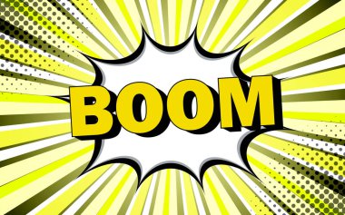 Retro çizgi roman tasarımı konuşma baloncukları. Pop sanat vektörü elementleri.