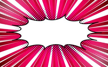 Çizgi roman patlama tasarım ögesi.