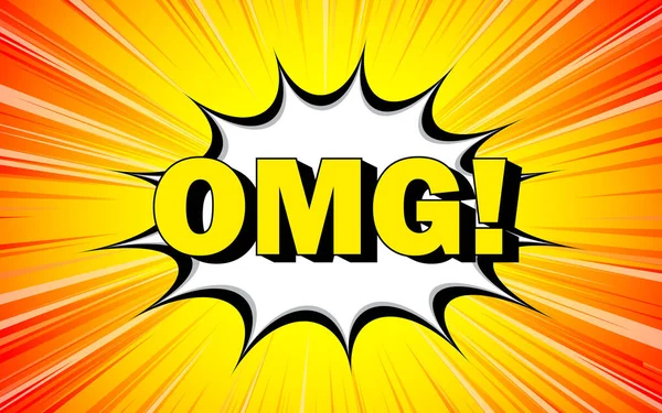 Çizgi Roman Konuşma Balonu, Pop Sanat Arkaplan Vektörü İllüstrasyonu.