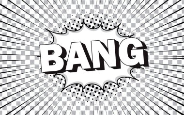 Siyah ve beyaz çizgi roman vektör dokusu.