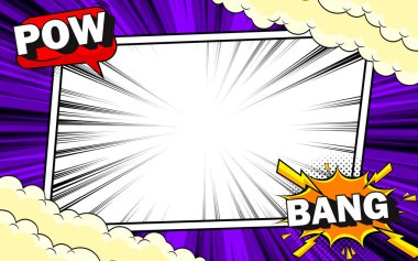 Manga çizgi roman çizim panelleri için boş kolaj şeması şablonu, çizgi romanlar, posterler, el ilanları için boş sayfa çerçeveleri