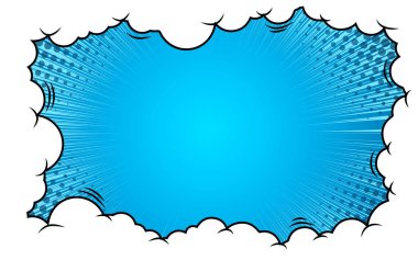 Arka planda pop sanat çizgi filmi.