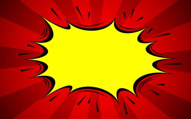 boş konuşma kabarcık çizgi roman, pop art vektör illüstrasyon