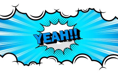 boş bumlu konuşma kabarcığı çizimi ile komik arkaplan