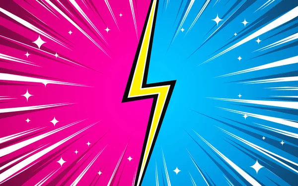 fight vs comic background with radial effect.