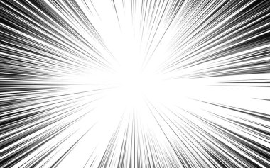 Manga ve çizgi roman için konsantrasyon satırları