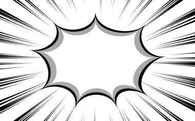 Siyah ve beyaz hız çizgi roman vektör dokusu.