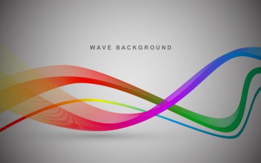 Arka planda soyut teknoloji dalga çizgileri. Modern teknoloji afişi, kurumsal iş konsepti.