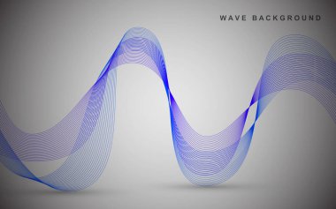 Tasarım için soyut dalga elementleri. Dijital frekans dengeleyici. Tarz çizgisi sanat arkaplanı.