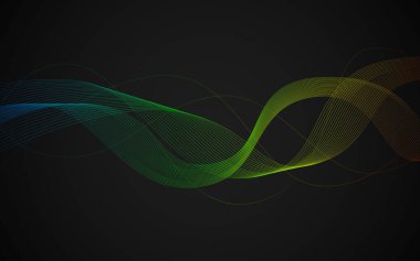 Tasarımlarınız, afişleriniz ve sosyal medya paylaşımlarınız için arkaplanda satır biçimi olan soyut dalga dokusu arkaplanı.