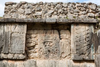 Venüs, Chichen-Itza, Yucatan, Meksika platformunda yardım oymacılığı