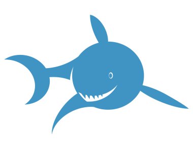 Vektör t-shirt için yazdırma. Beyaz bir arka plan üzerinde köpekbalığı